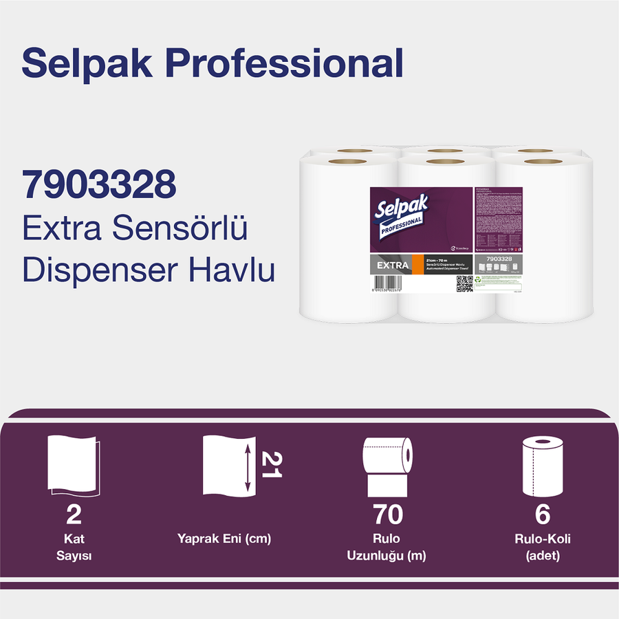 Selpak Professionel Extra Sensörlü Makine Havlusu 21CM