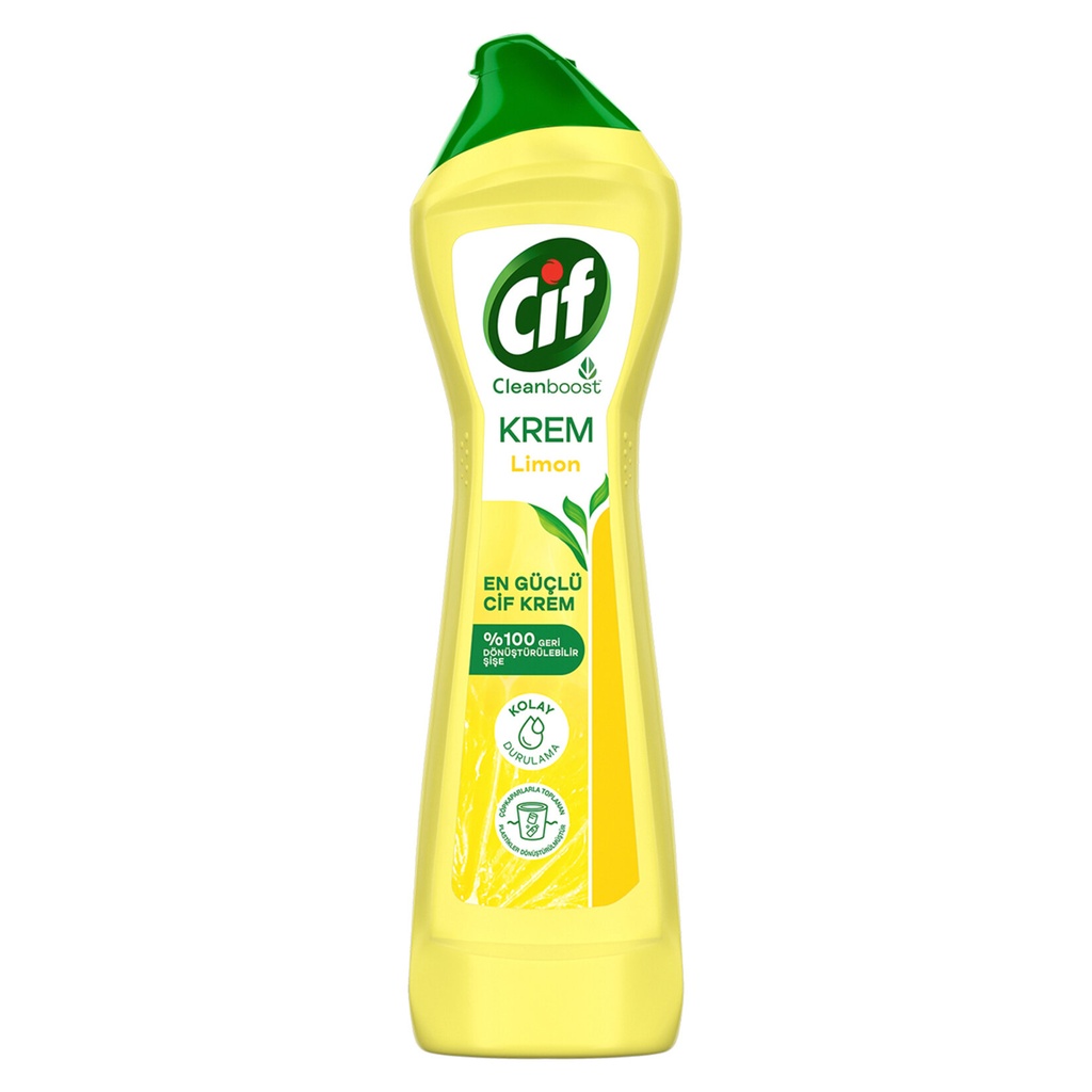 Cif Krem Yüzey Temizleyici Limonlu 500ML