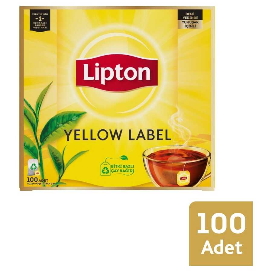 Lipton Yellow Label Bardak 100LÜ Poşet Çay