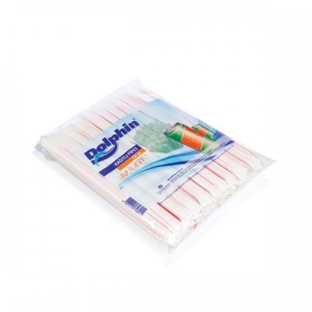 Dolphin Kağıtlı Pipet 100LÜ