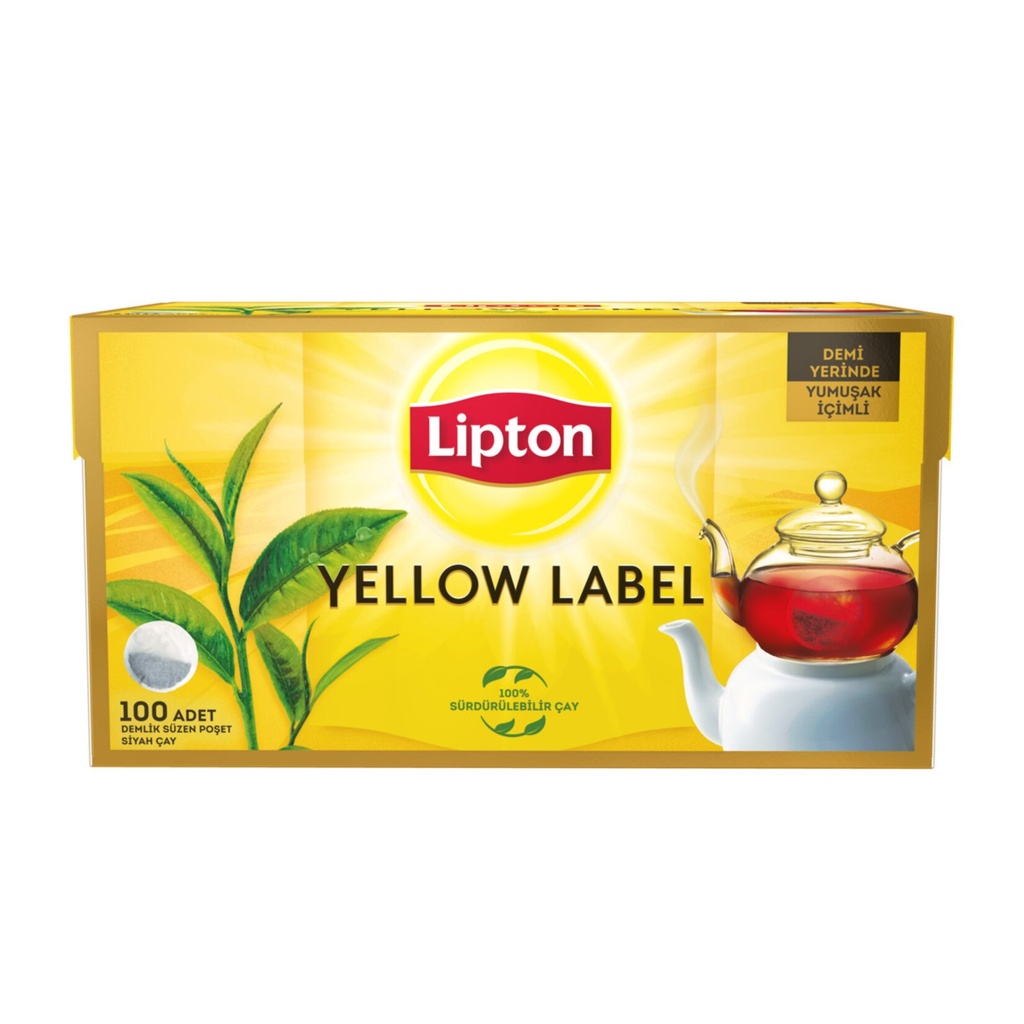 Lipton Yellow Label Demlik 100LÜ Poşet Çay