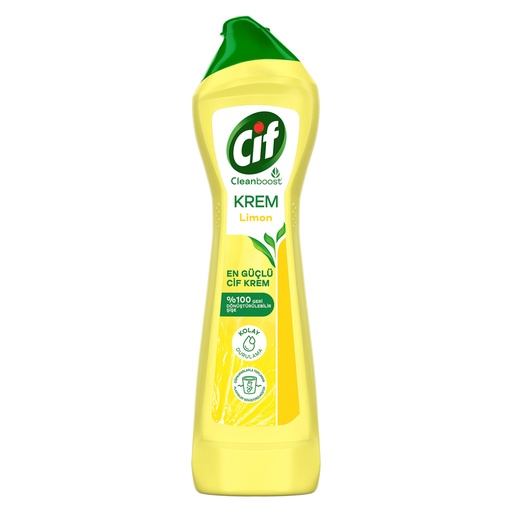 Cif Krem Yüzey Temizleyici Limonlu 500ML