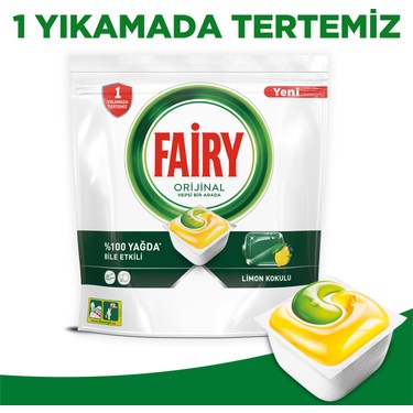 Fairy Hepsi Bir Arada 60 Yıkama Bulaşık Makinesi Deterjanı