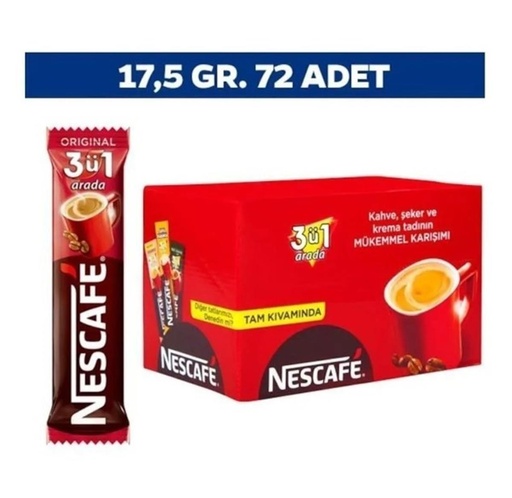 Nescafe 3ü1 Arada 72Lİ PK