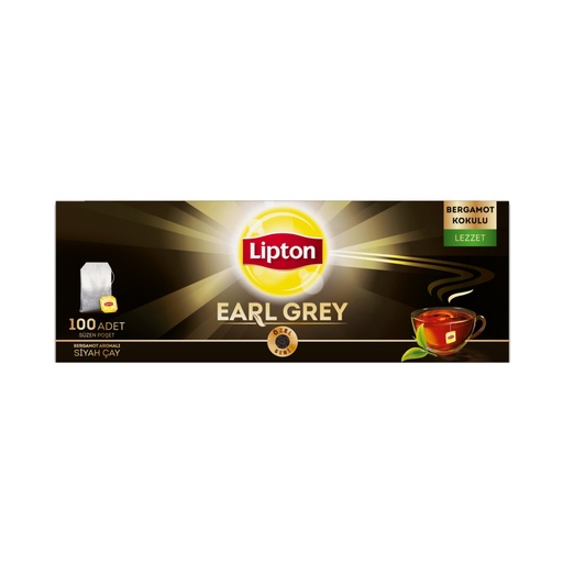 Lipton Early Grey Bardak 100LÜ Poşet Çay